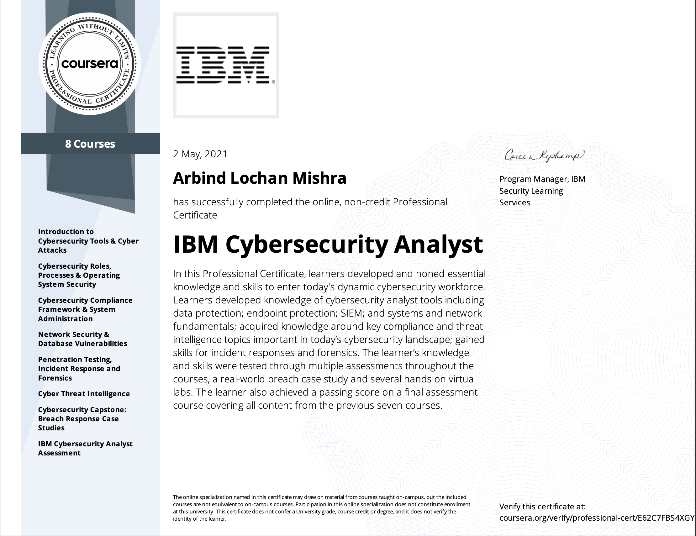 IBM Cybersecurity Analist